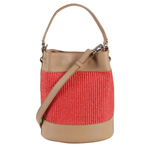 Zanellato Sac reporter Monda` Vimini Bucket Bag Red (Image 3)