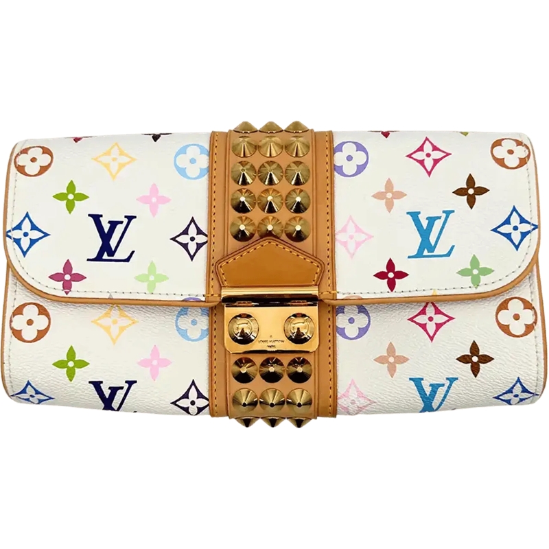 Louis Vuitton Pochette Louis Vuitton Multicolor Monogram Courtney Clutch  weiß