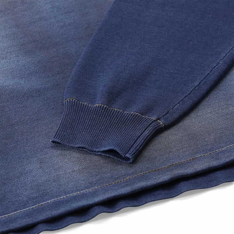 Dsquared2 Polo Langarm-Poloshirt im Denim-Style blau(Image 5)