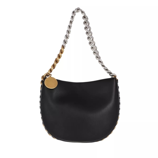 Stella McCartney Medium Frayme Shoulder Bag Black Hobo Bag
