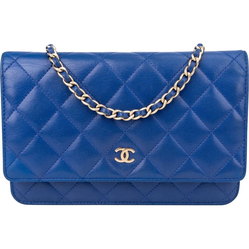 Chanel Tote Chanel Quilted Leather Wallet On Chain Crossbody B blau