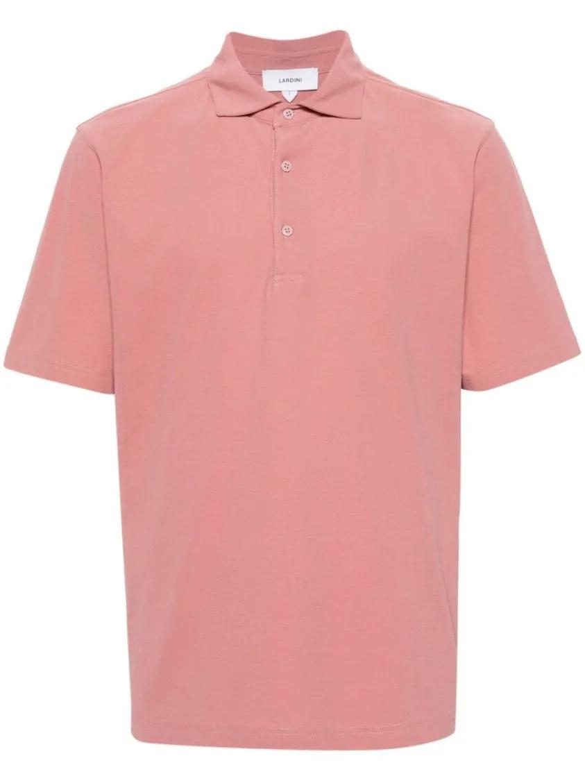 Lardini - Coral Pink Polo Shirt - Größe XL - pink