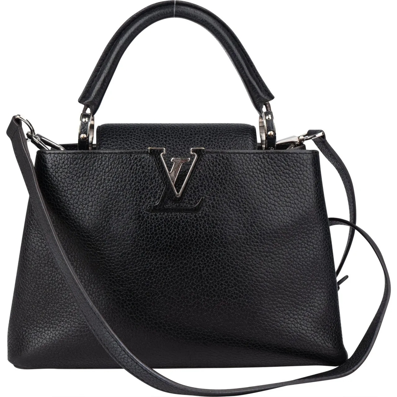 Louis Vuitton Tote Louis Vuitton Noir Taurillon Capucines BB Handbag schwarz