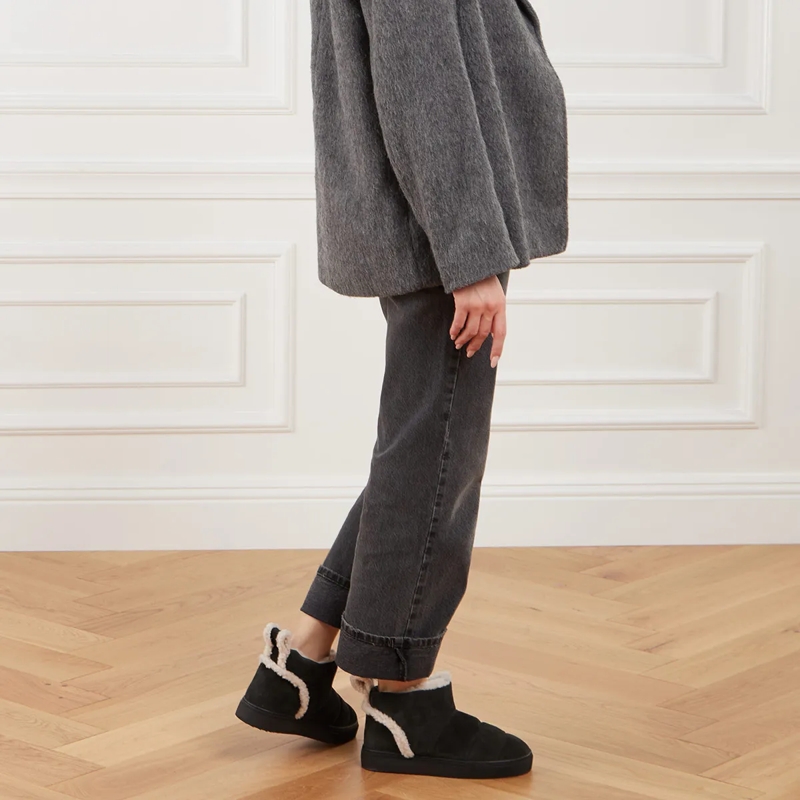 INUIKII Winterboots Shearling Slipin Black(Image 2)