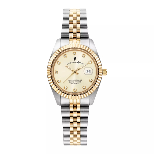 Jacques du Manoir Jacques du Manoir Inspiration Damenuhr JWL01201 Gold farbend,Silber farbend Quartz Horloge