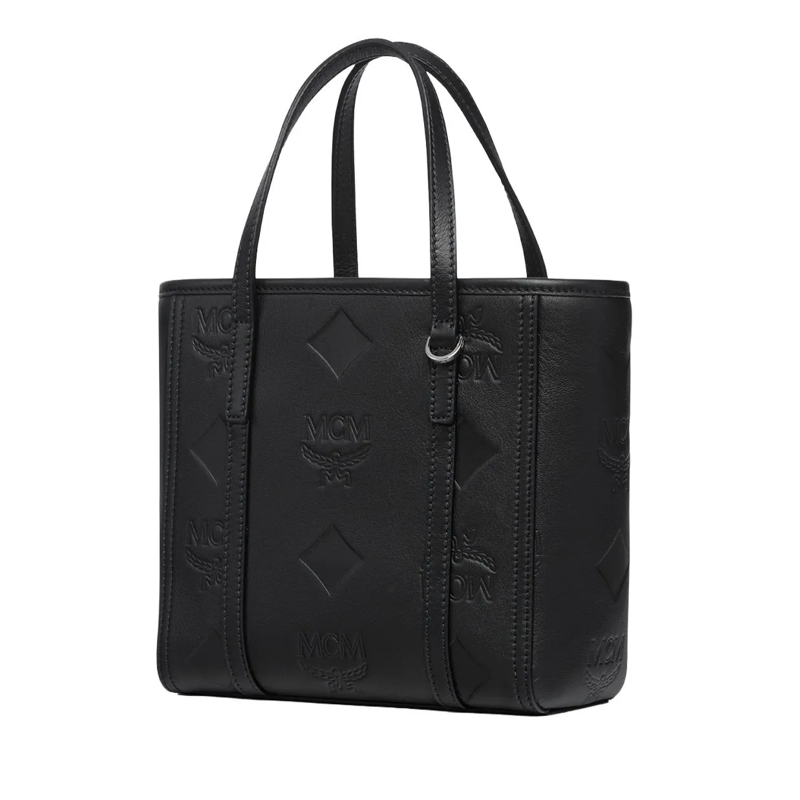 MCM Shopper Mcm Toni Lthr Shopper Mni Bk Black(Image 5)