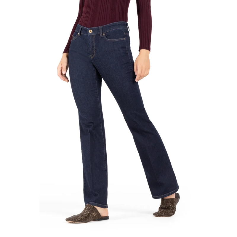 Cambio Jeans Schlaghose aus Denim Dunkelblau (Image 3)
