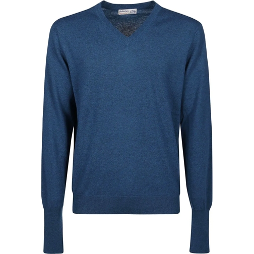 Ballantyne  Plain Sweater Blue blau