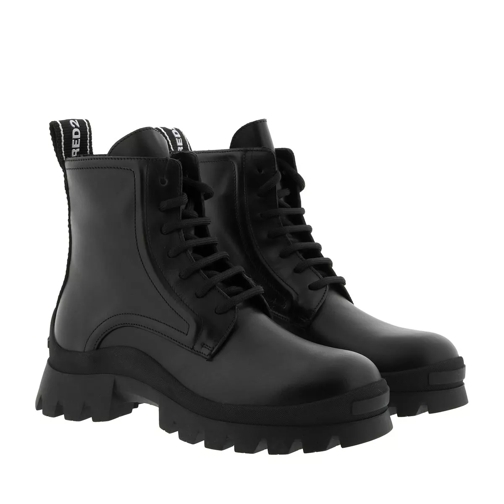 Dsquared2 Bootie Leather Nero/Nero Lace up Boots