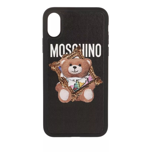 Moschino Bear Smartphone Case iPhone X/XS Fantasy Print Black Telefoonhoesje