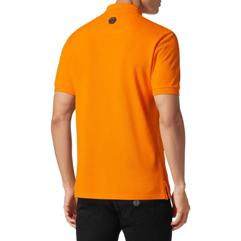 Philipp Plein Top Poloshirt Skull&Bones orange(Image 2)