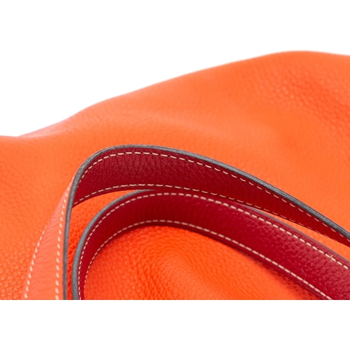Hermès Sac à bandoulière 2016 Clemence Double Sens 36 orange (Image 2)