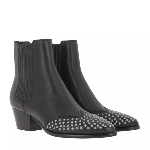 Ash Mustang Bootie Leather Black Stiefelette