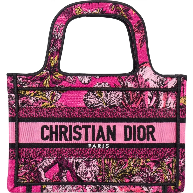 Christian Dior Schultertasche Christian Dior Oblique Monogram Micro Book Tote Ha mehrfarbig