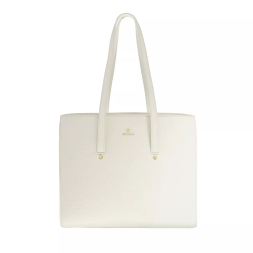 AIGNER Ivy Cotton White Shopping Bag