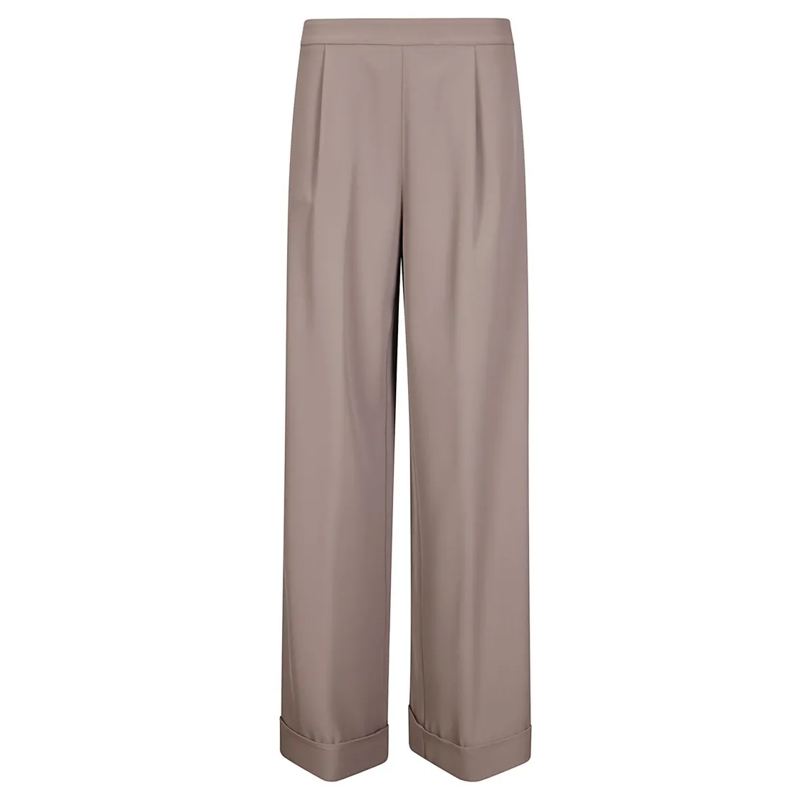 STEFANO MORTARI  Classic Straight-Leg Trousers Brown