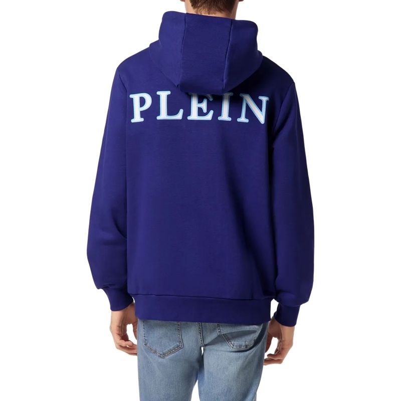 Philipp Plein Top Kapuzen-Sweatjacket Iconic Plein dunkel-blau(Image 2)