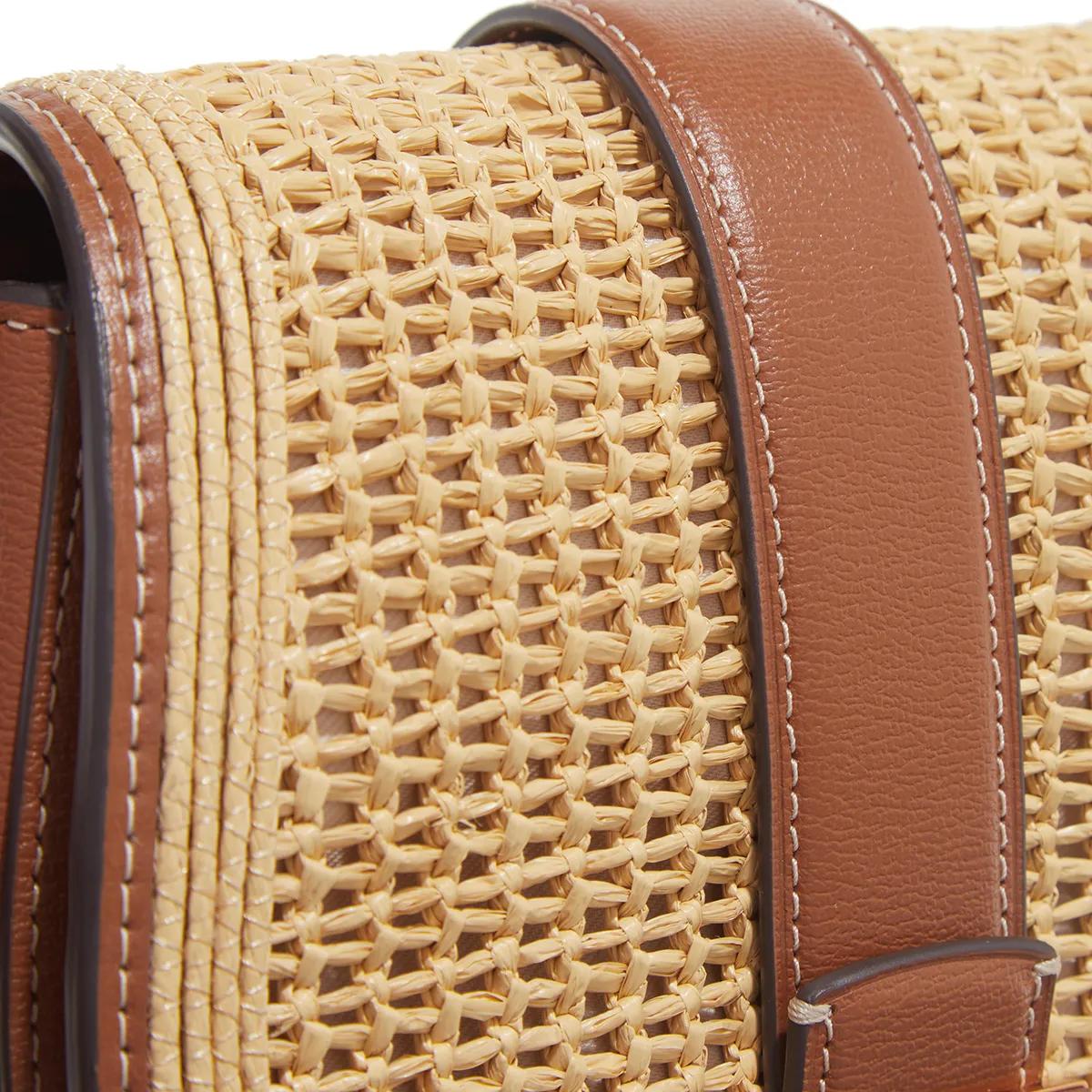 kate spade new york Crossbody bags Nouveau Straw Mini Saddle in beige