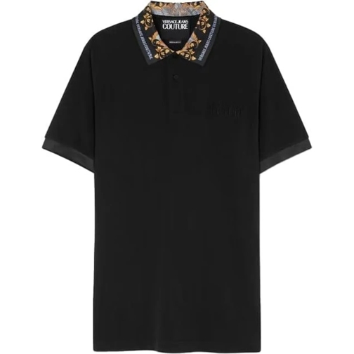 Versace Jeans Couture Polohemd Polo Lizard Regular Fit Black Baroq schwarz