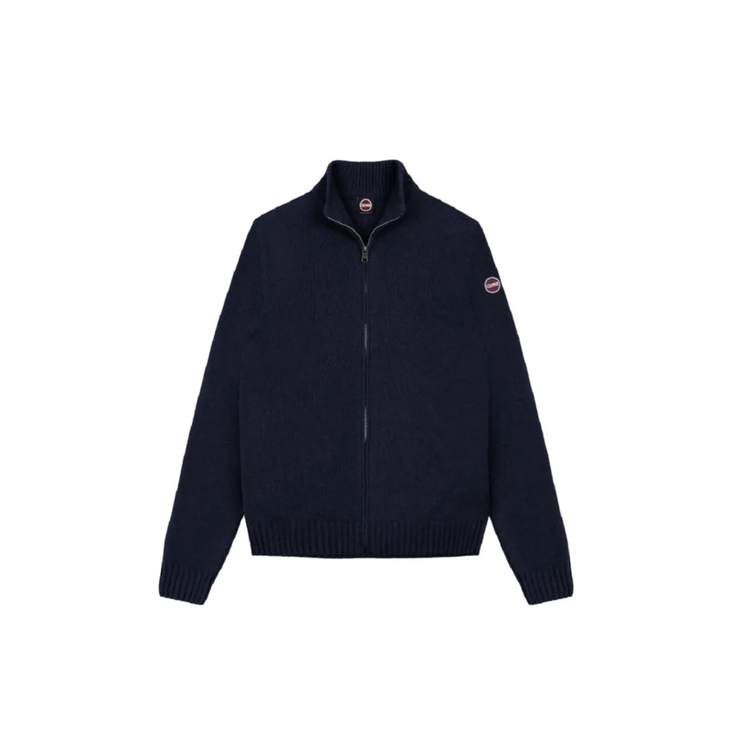 Colmar Originals Strickjacke High Collar Full Zip Pullover Blue
