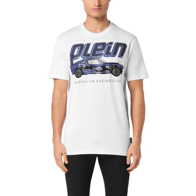Philipp Plein T-Shirt T-Shirt Racing weiss(Image 3)