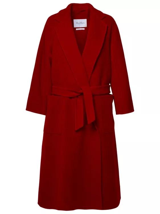 Max Mara - Red Cashmere Coat - Größe 40 - red