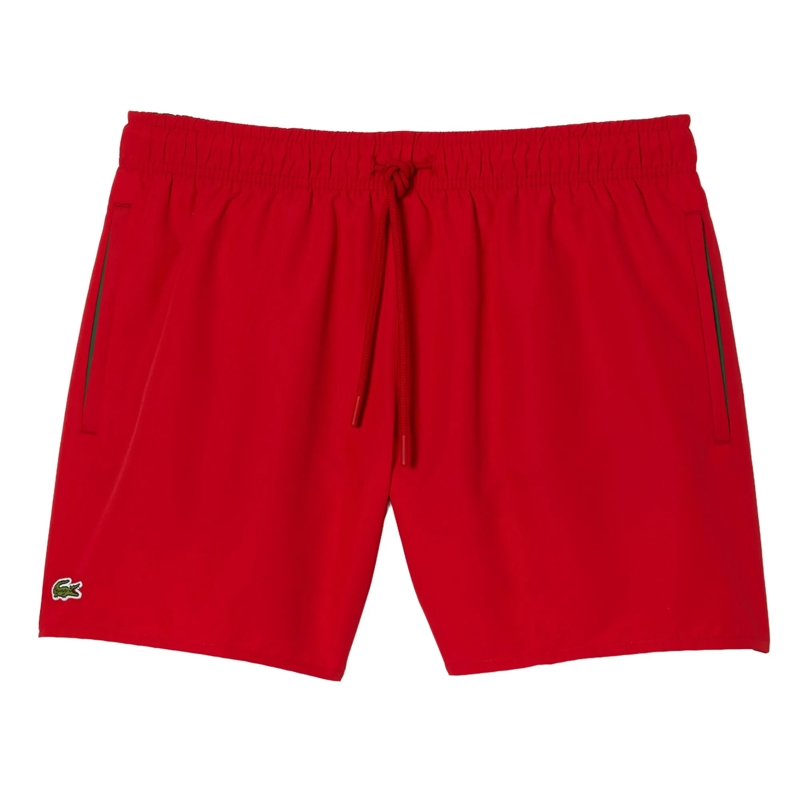 Lacoste  Lacoste LACOSTE Herren Badeshorts - Swimshorts, Ba rot