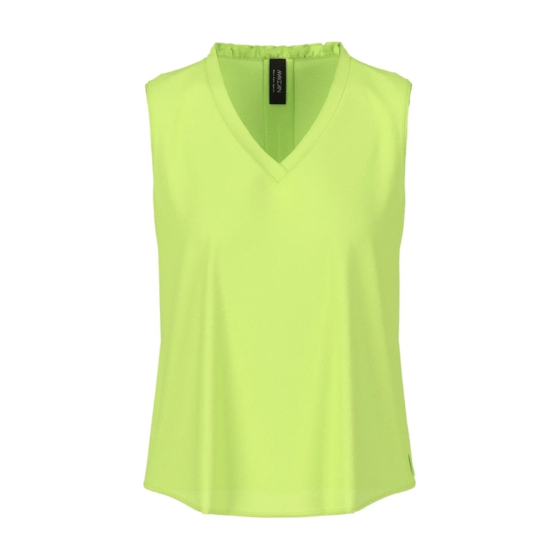 Marc Cain Top Weites ärmelloses Top Hellgrün