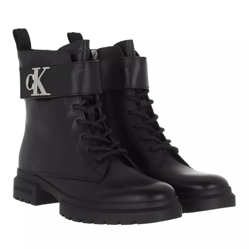 Calvin Klein Lug Laceup Boot Monogram Black Stivaletto alla caviglia