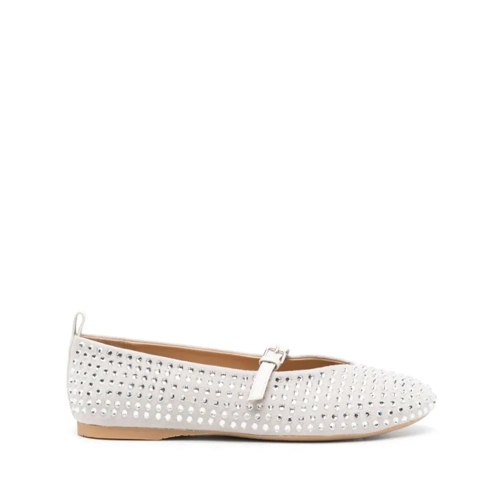 J.W.Anderson Gray Crystal-Embellished Ballet Flats Grey Ballerine