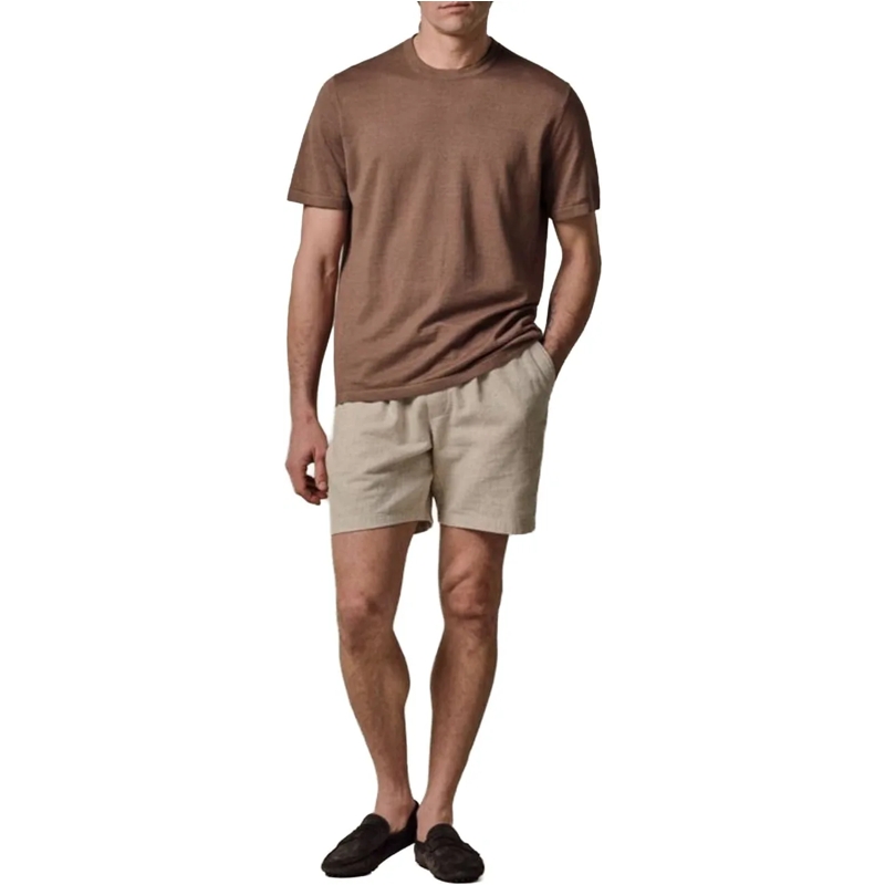 PROFUOMO T-Shirt Profuomo T-shirt Crew Neck Ss T-shirts Bruin Ppxt1 braun(Image 2)