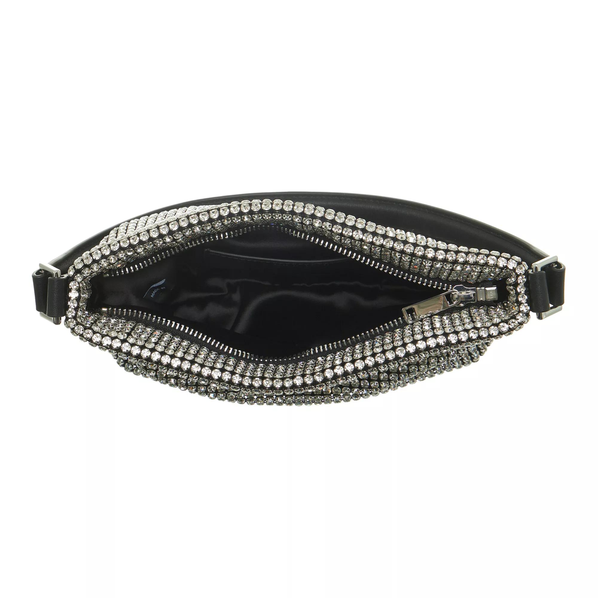 self-portrait Pochettes Diamante Small Hobo Bag in zilver