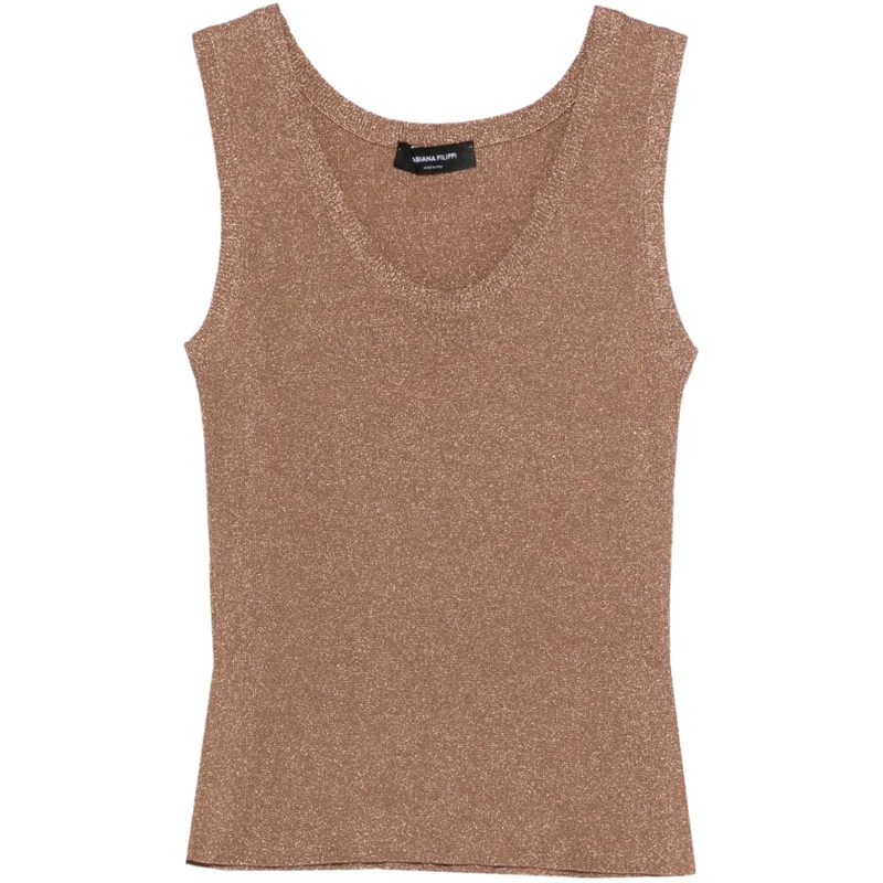 Fabiana Filippi Top Top Brown braun