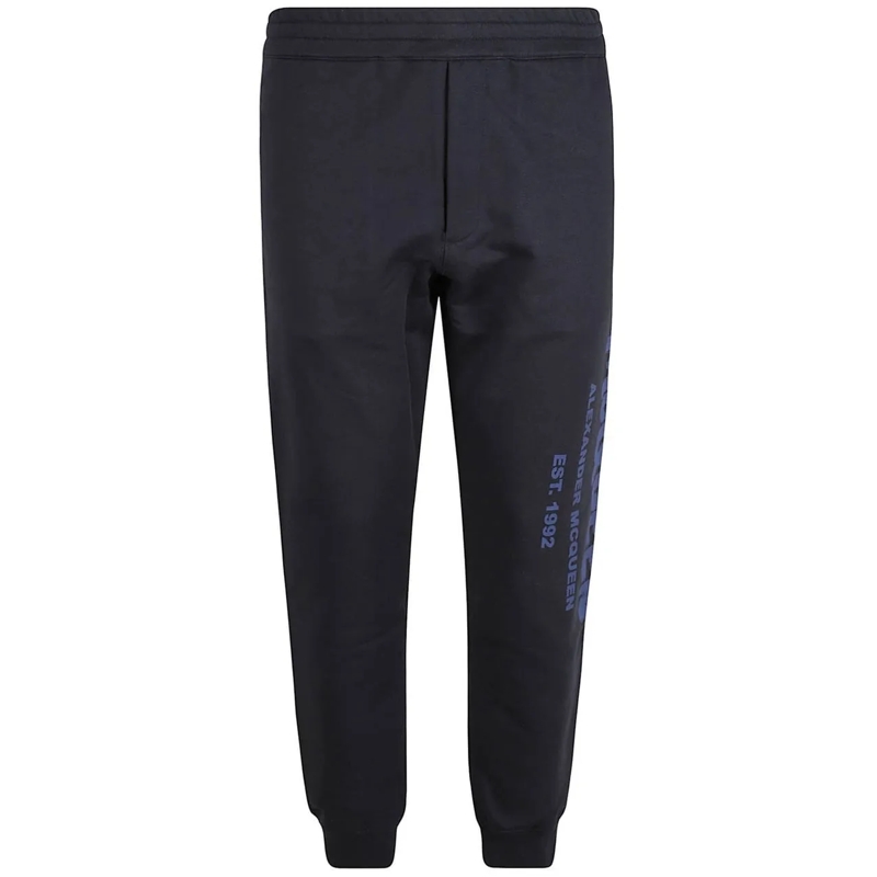 Alexander McQueen T-Shirt Alexander Mcqueen Cotton Logo Sweatpants blau