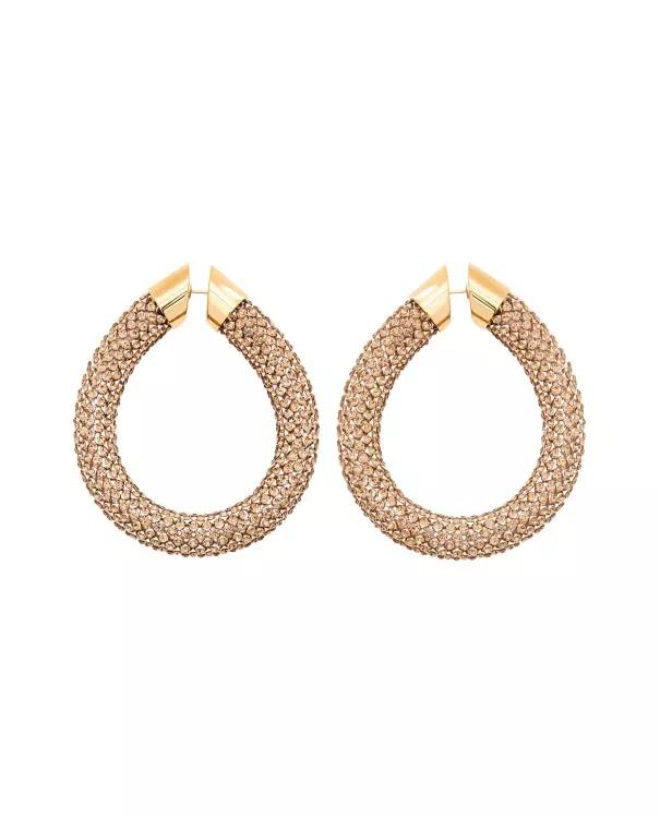 Paco Rabanne Ohrringe - Tube Mesh Earrings - Gr. unisize - in Gold - für Damen