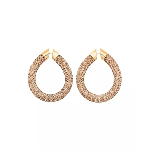 Paco Rabanne Tube Mesh Earrings Gold 