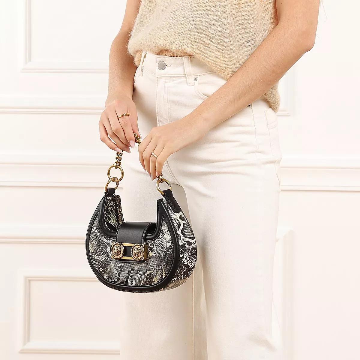 Just Cavalli Range I Tiger Loop Sketch 4 Bags Black, Sac hobo