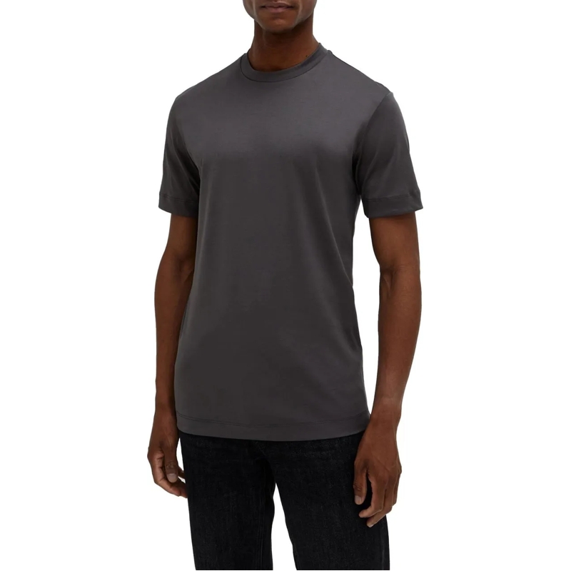 VALENZA T-shirt Interlock Supima T-Shirt Dark Grey grau