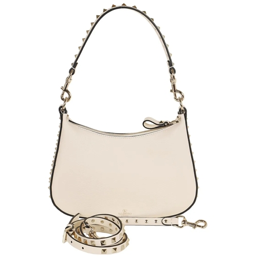 Valentino Schultertasche Small Hobo Rockstud Neutrals