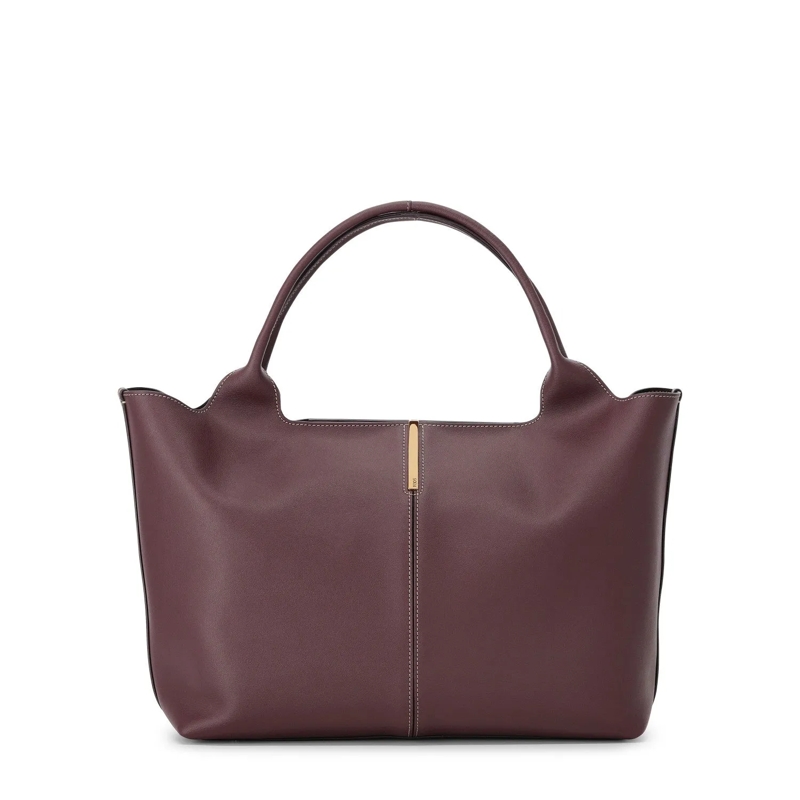 Tod's Sac à bandoulière Shopper aus Leder Medium-Small rot