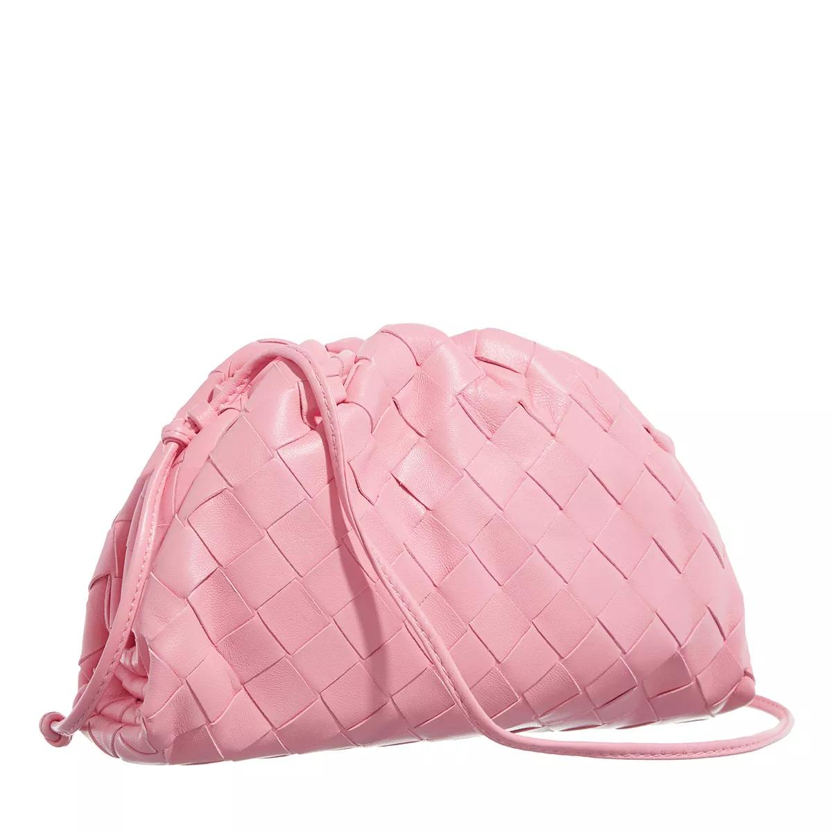 Bottega Veneta Crossbody bags The Mini Pouch in poeder roze