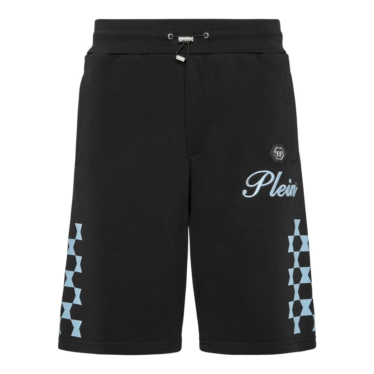 Thumbnail - Philipp Plein - Jogging Shorts Chechmate - Größe XXL - schwarz