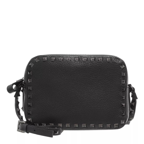 Valentino Garavani Rockstud Camera Crossbody Bag Black Sac pour appareil photo
