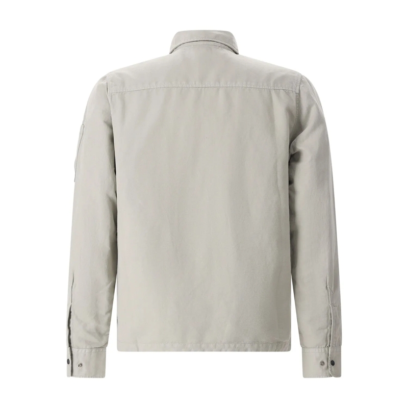 CP Company Übergangsjacke Leichte Jacke aus Baumwolle & Leinen grau(Image 2)