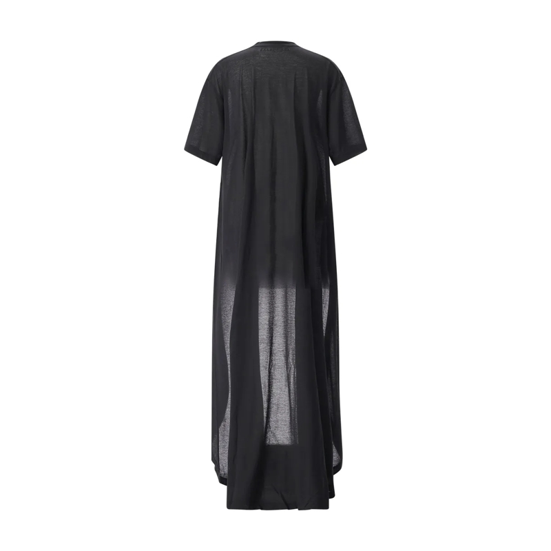 Balenciaga Minikleid T-Shirt mit Schleppe schwarz(Image 3)