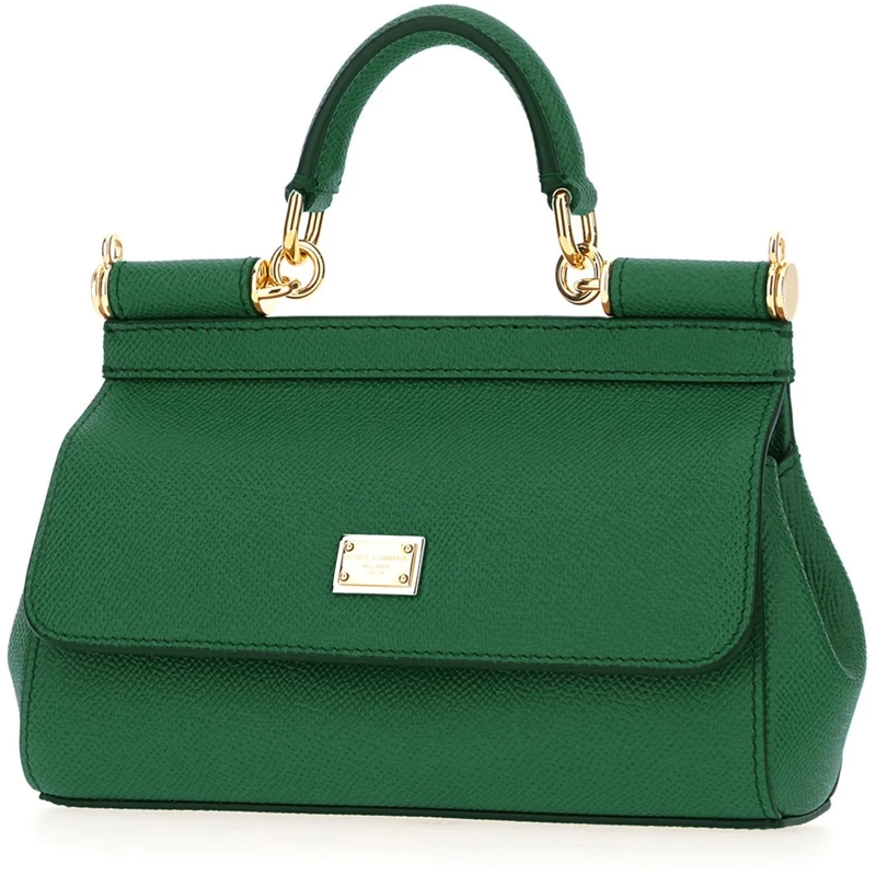 Dolce&Gabbana Fourre-tout Dolce&gabbana Emerald green leather small Sicily h grün(Image 2)
