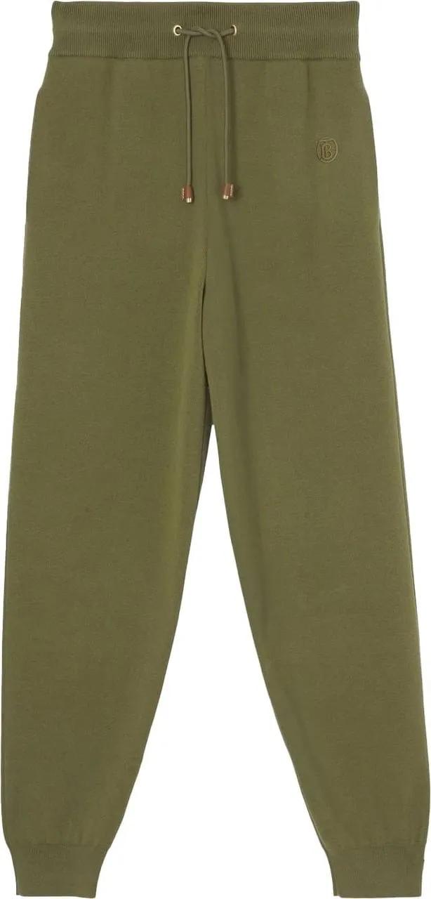 Thumbnail - Burberry - Josee Cashmere Blend Joggers Sweatpants - Größe XS - grün