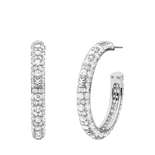 Michael Kors Women's Sterling Silver Hoop Earring MKC1495AN040 Silver Ring