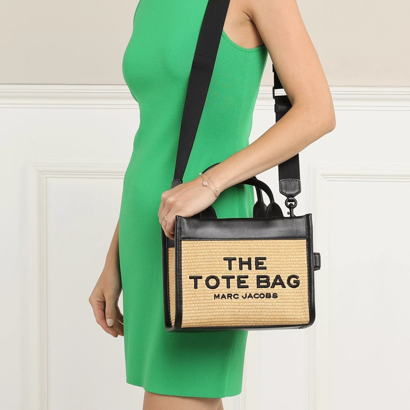 Marc Jacobs Tote Mini The Woven Tote Bag Beige(Image 3)
