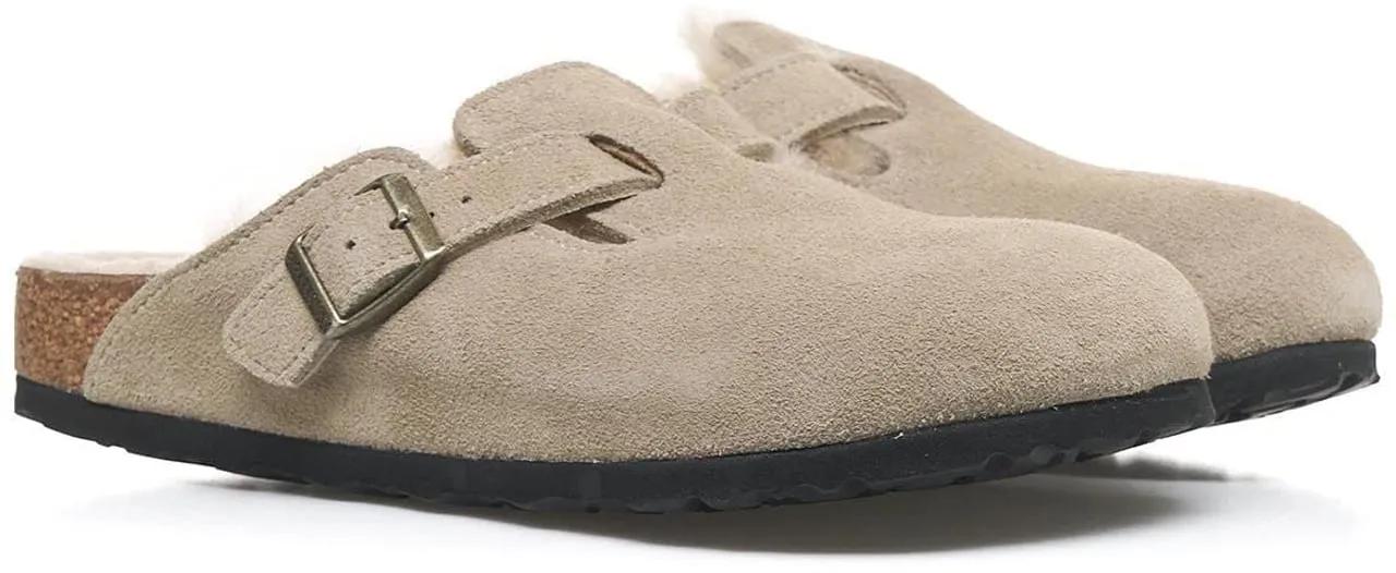 Thumbnail - Birkenstock Sandalen - Adjustable Suede Slip-On Sandals - Gr. 39 (EU) - in Beige - für Damen